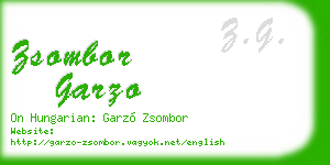 zsombor garzo business card